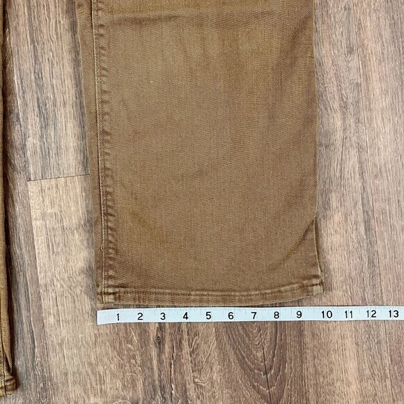 Mott & Bow Straight Jeans Distressed Khaki Sz 40x32 - Picture 8 of 10